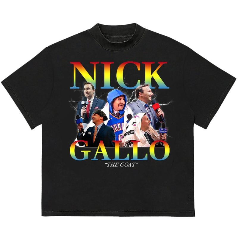 Nick Gallo The Goat T-Shirt Unique Design for Everyday Wear Pair with Anything Hoodie, Sweatshirt | WearSparks.com