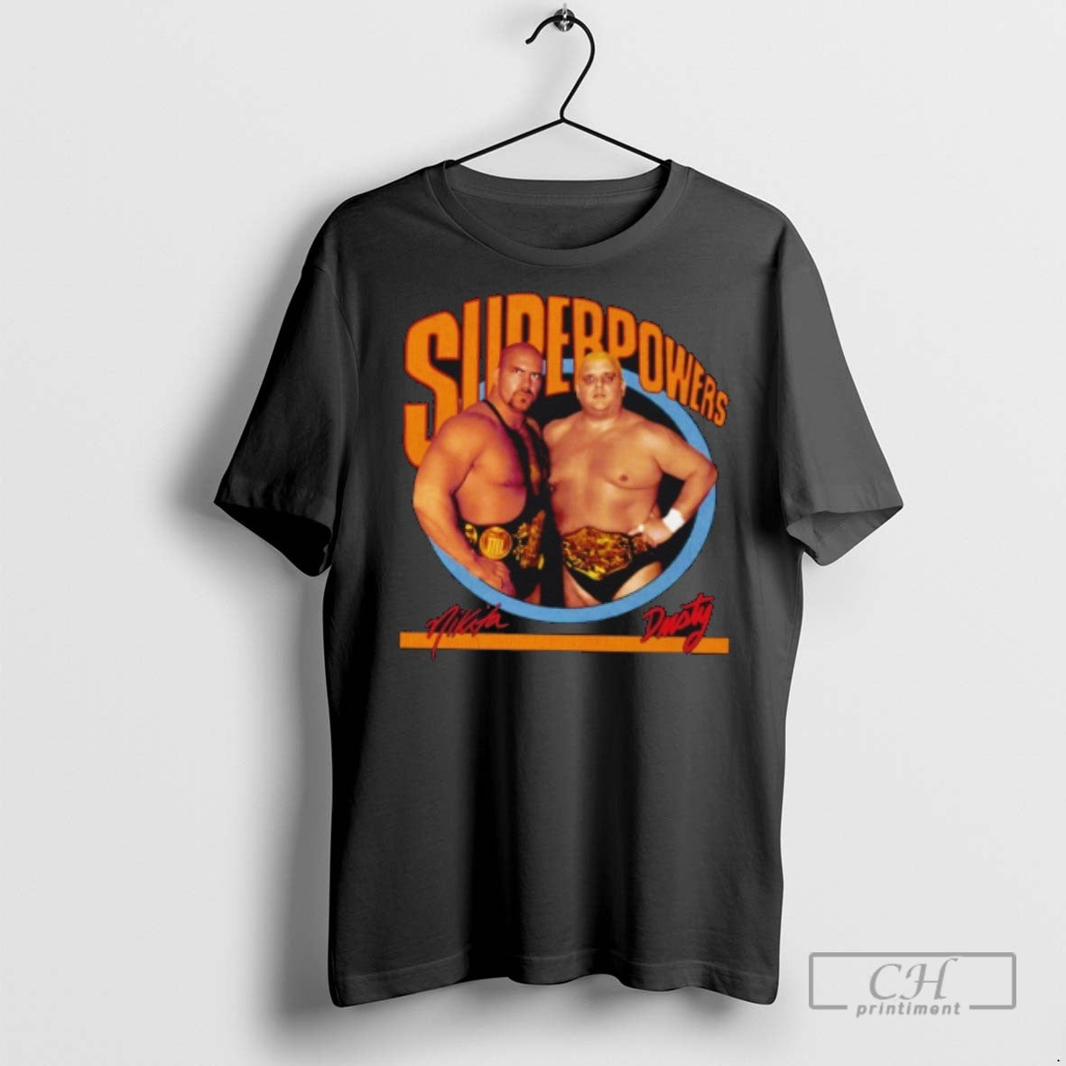 Nikita Koloff And Dusty Rhodes Superpowers Nwa Wcw T Shirts