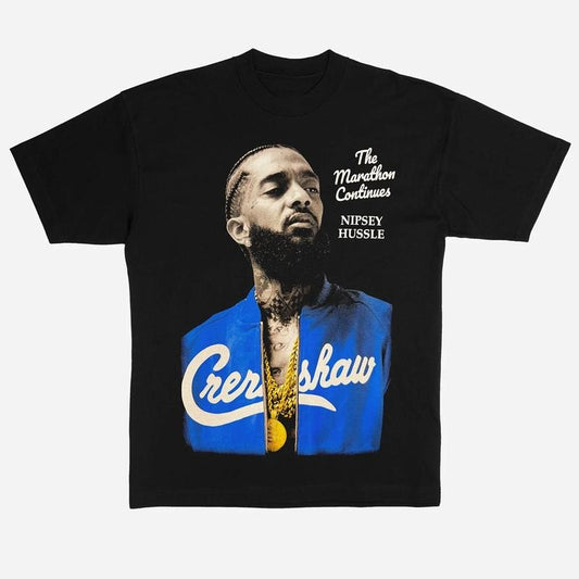Nipsey Hussle Big Head Graphic T-Shirt Vintage Rapper Graphic Tee Rap Hip Hop Concert Merch Men Women Menswear...