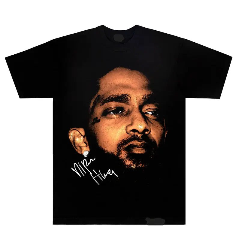 Nipseyyy Tee Hussle Graphic T-Shirt - Men's Cotton Tee - Classic Hoodie, Sweatshirt | WearSparks.com