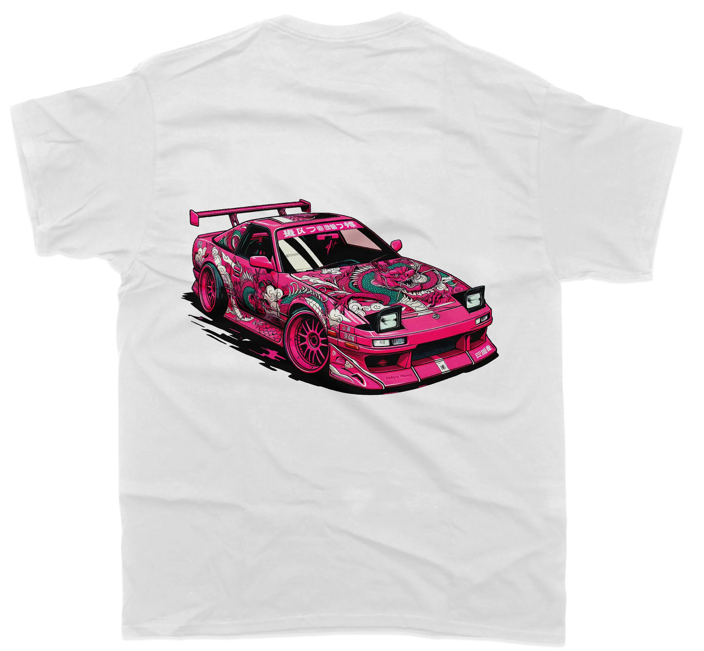Nissan 180SX Pink Dragon T-Shirt - Unisex - Car Enthusiast - Drifting Drag JDM Hoodie, Sweatshirt | WearSparks.com