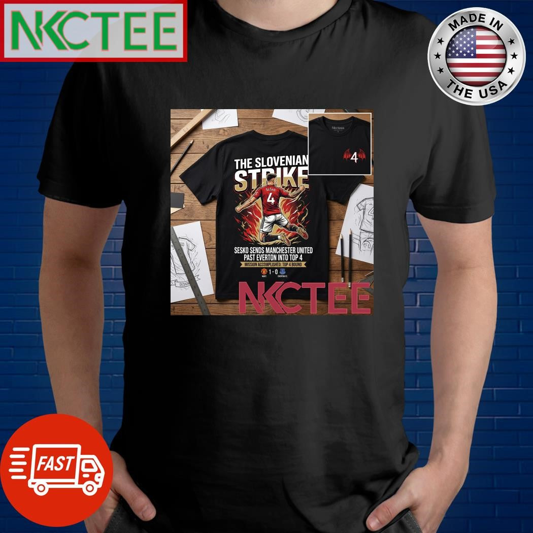 Nkctees x Manchester United 1 0 Everton – Benjamin Sesko Scores to Put United in Top 4 shirt