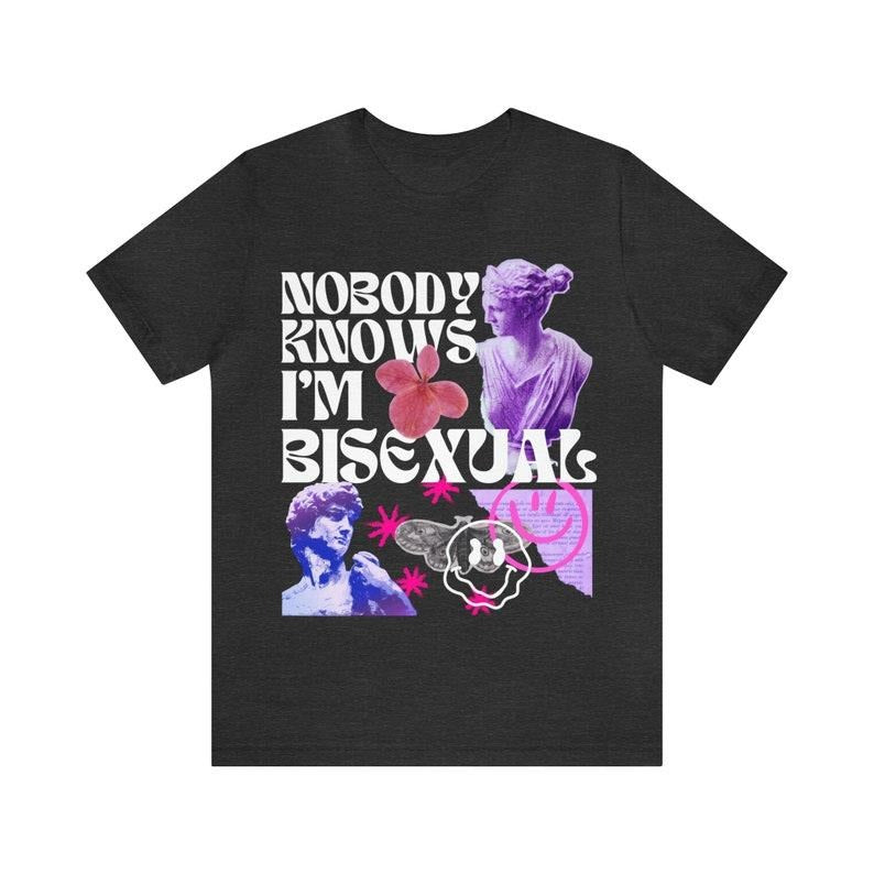 Nobody knows im bisexual shirt | retro bisexual shirt | bisexual pride shirt | bi pride | queer shirt | funny bisexual |...