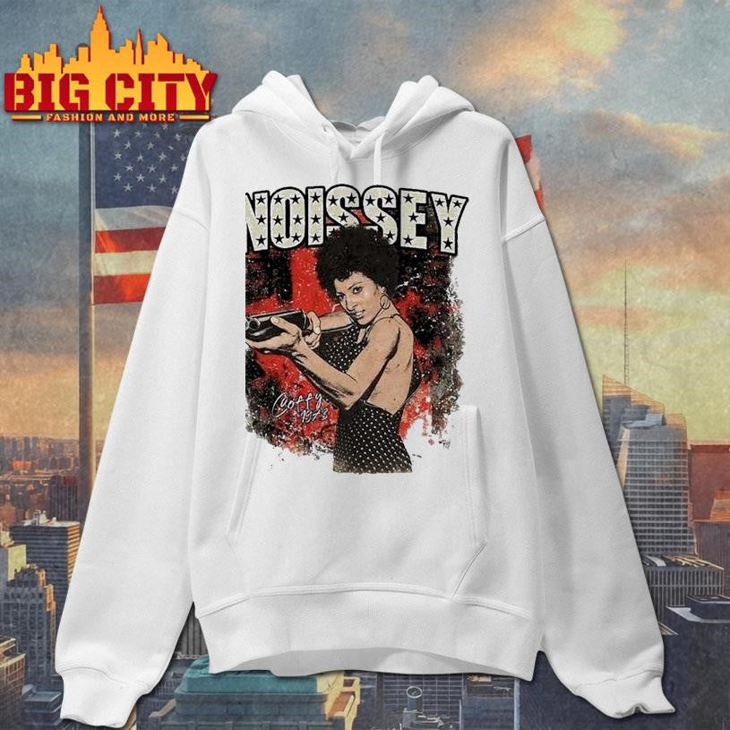 Noissey Coffy Retro Movie Character Print Shirt