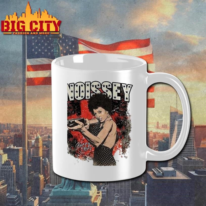 Noissey Coffy Retro Movie Character Print Shirt