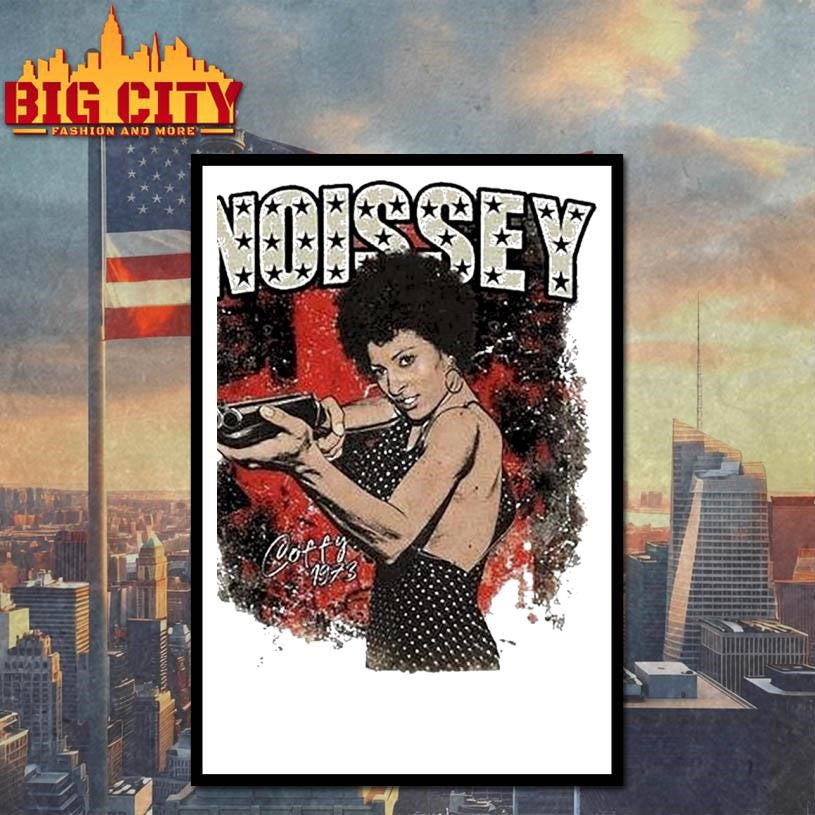 Noissey Coffy Retro Movie Character Print Shirt