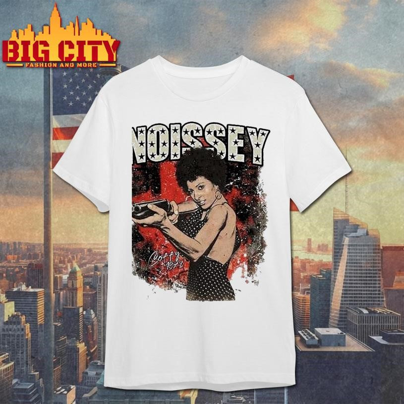 Noissey Coffy Retro Movie Character Print Shirt