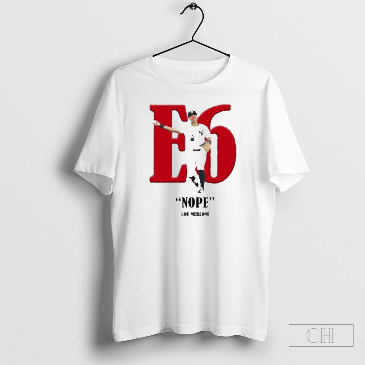 Nope E6 Lou Merloni Boston Red Sox Tee Shirt