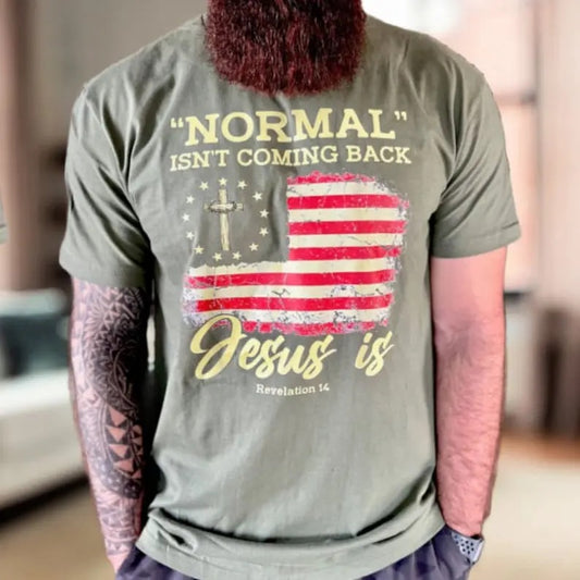 Normal isn't coming back Jesus Is Shirt Christian hoodies Jesus Shirt Faith Pray Jesus Christian shirt Faith Shirt Jesus...