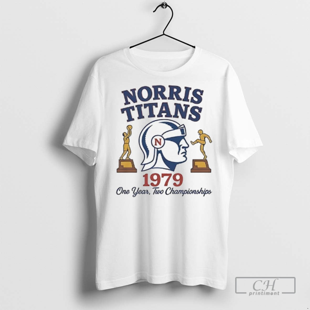 Norris Titans 1979 One Year Two Championship T Shirts
