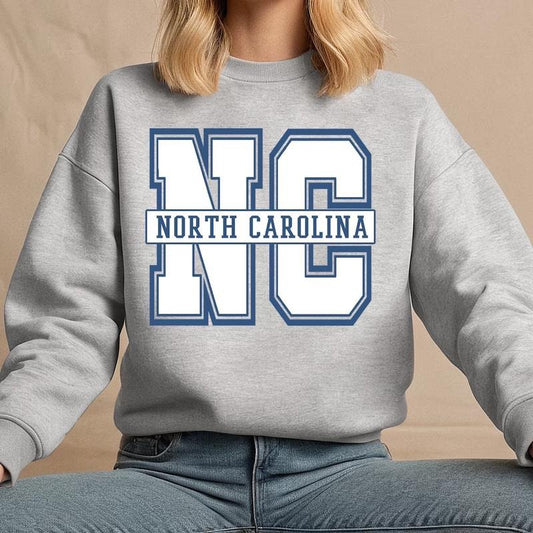 North Carolina Sweatshirt, North Carolina Hoodie, North Carolina Women's Shirt, Carolina Jumper, Carolina University...