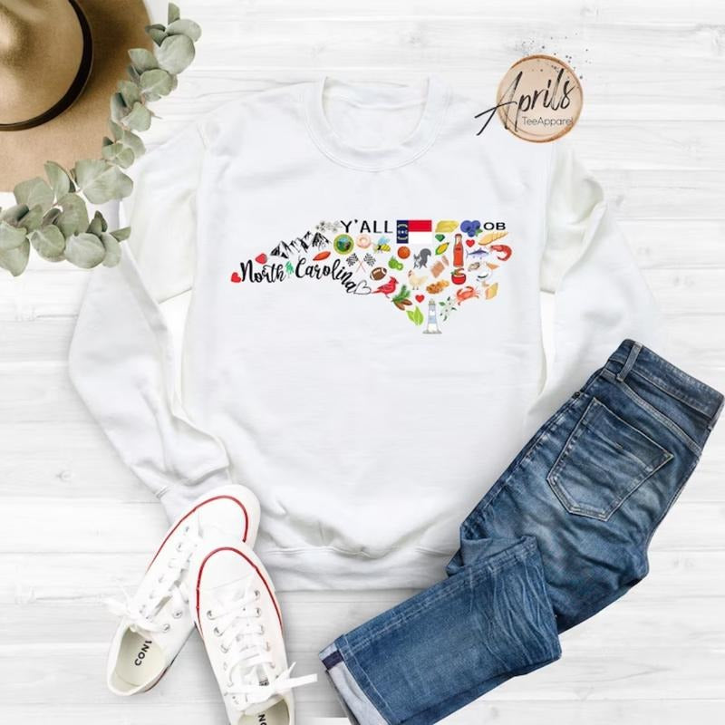 North Carolina Sweatshirt, North Carolina Hoodie, Trip Hoodie T-Shirts | WearSparks.com