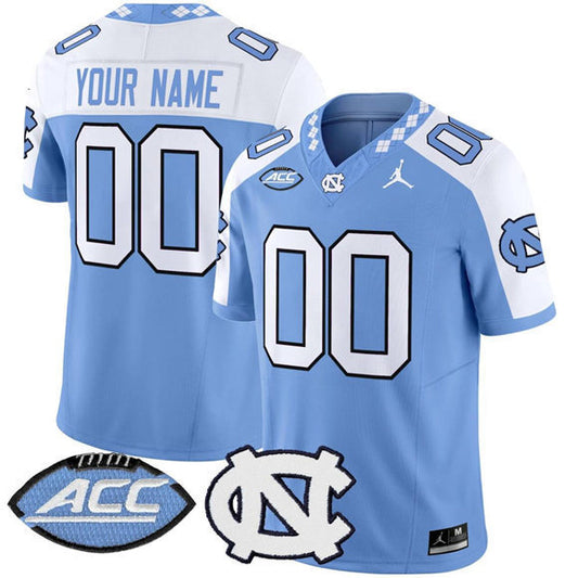 North Carolina Tar Heels Active Player Custom Blue White F.U.S.E. 2024 Vapor Limited