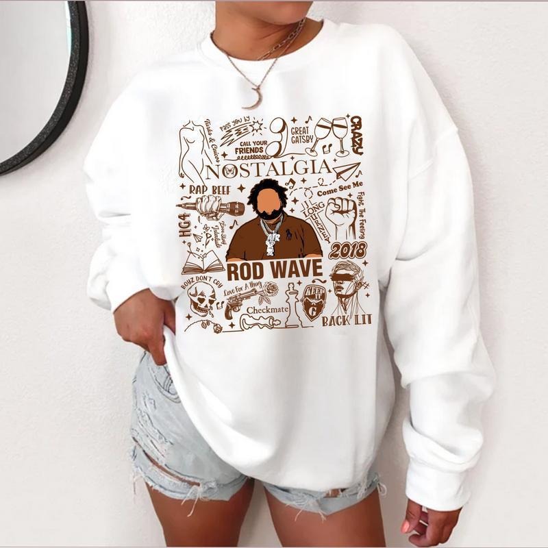 Nostalgia Tour Rod Wave Shirt Album Unisex Shirt Top Womenswear   Valentine Gift For Him, Gift For Her Hoodie, Sweatshirt