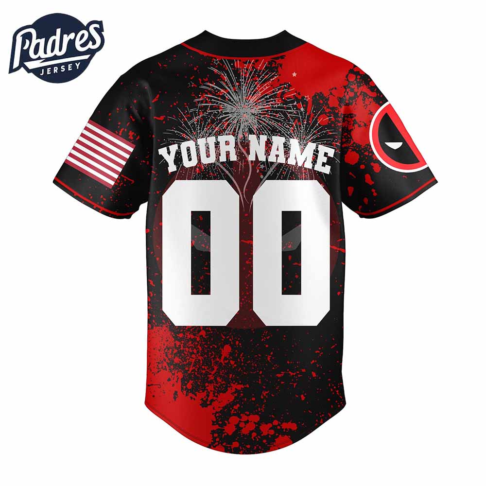 Notre Dame Fighting Irish Football x Deadpool Baseball Jersey Outfit - Padres Jersey Oasis: Elevate Your... (Image 3)