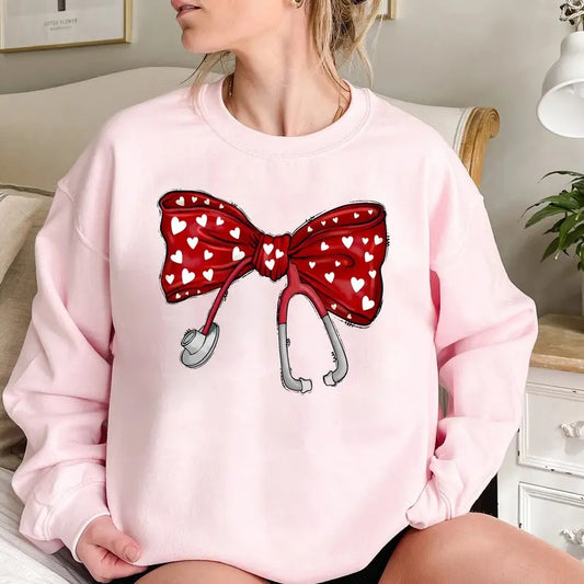 Nurse Coquette bow Shirt,Nurse Sublimation Shirt,Nurse png,Nurse Sublimation,Nurse Shirt,Valentine Shirt Hoodie, Sweatshirt