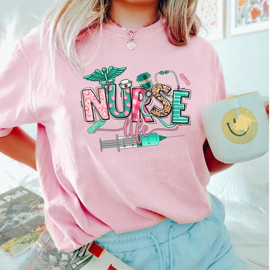 Nurse Life T-shirt, Nurses Week Shirt, Gift for Nurse, Cute Nurse Tee, RN Shirt Hoodie, Sweatshirt | WearSparks.com