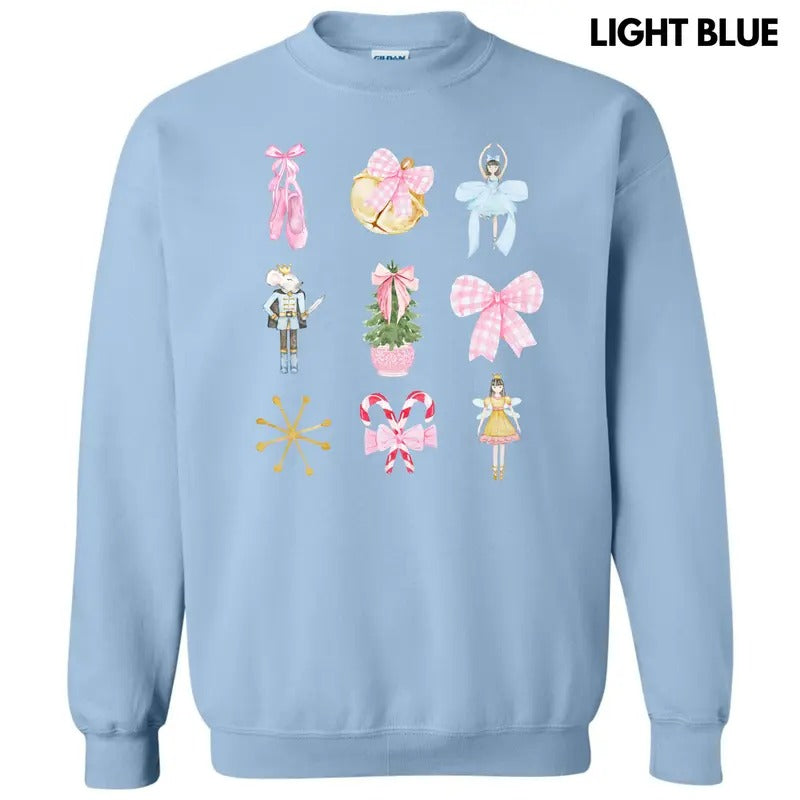 Nutcracker Ballet Bow Collage Sweatshirt 'NLB' T-Shirts, Hoodie | WearSparks.com