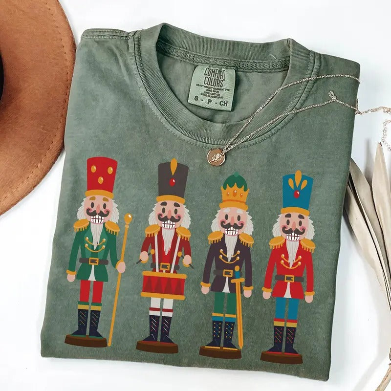 Nutcracker Comfort Colors Shirt, Sugar Plum Fairy Shirt, Cute Christmas Shirt, Womens Holiday Gift, Christmas Graphic...