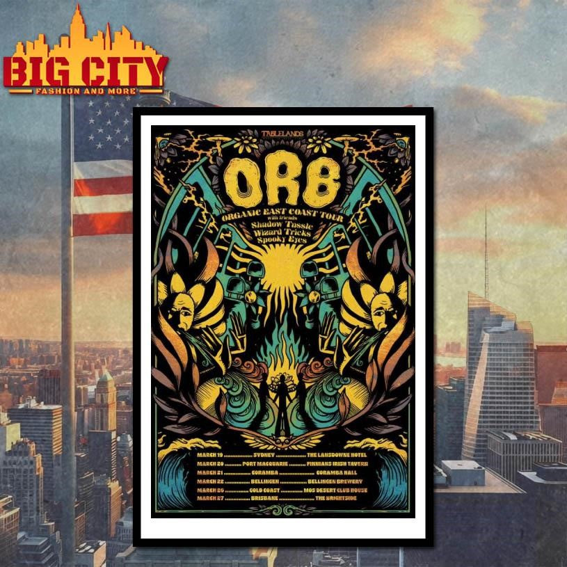 O.R.B Band Organic East Coast 2026 Shows Poster Shirt