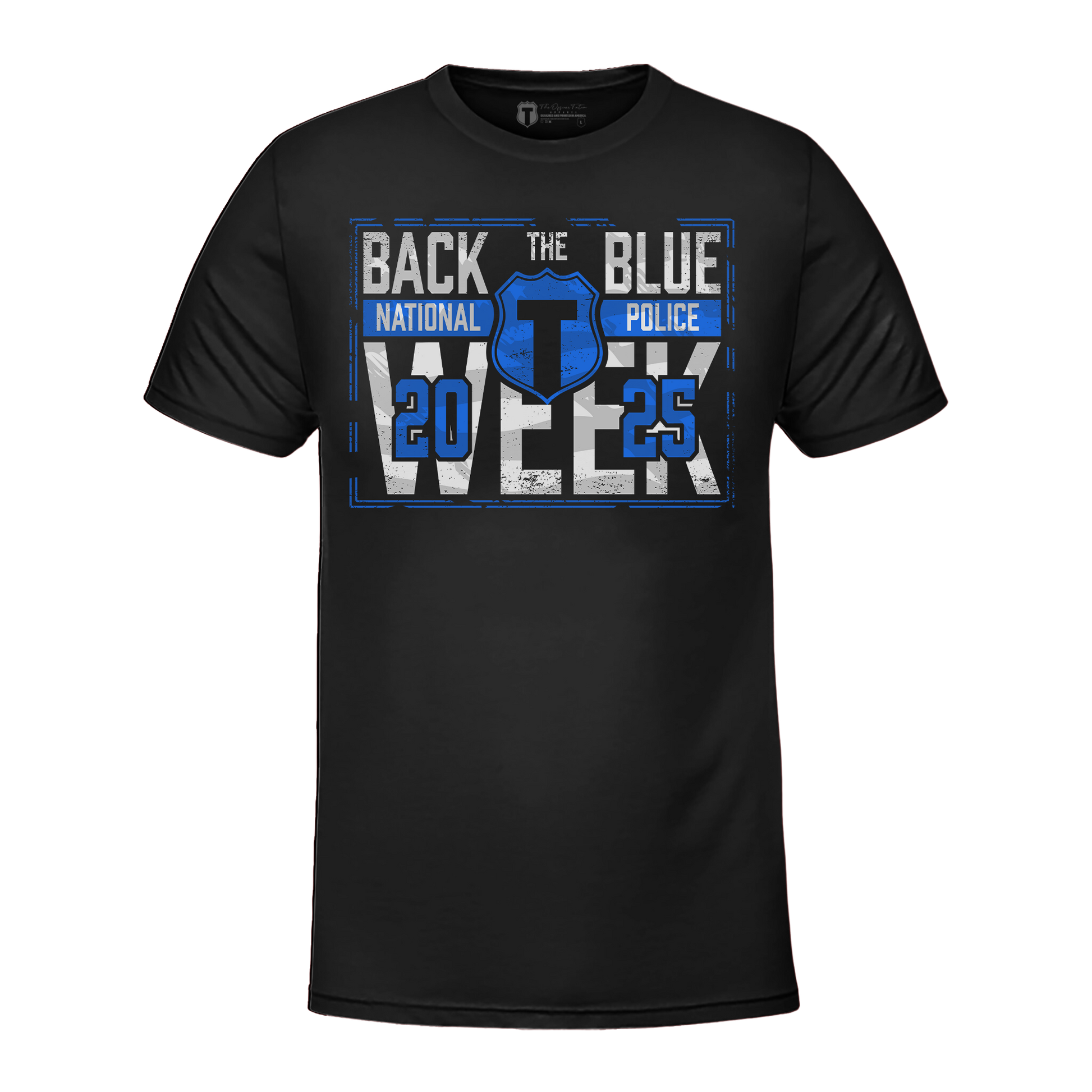 Back The Blue Police Commemorative T-Shirt - SIGNED Hoodie, Sweatshirt | WearSparks.com (Image 2)
