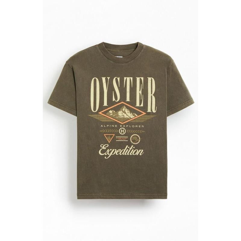 OYSTER EXPEDITION Men's Base Camp Tested T-Shirt - Multicolor Hoodie, Sweatshirt | WearSparks.com