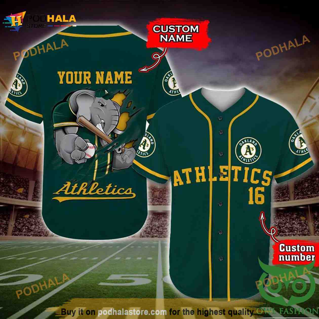 Oakland Athletics 3D Baseball Jersey Personalized Gift, Custom Name Number