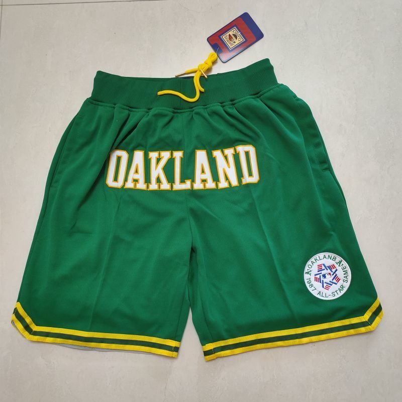 Oakland Athletics Baseball 1987 All-Star Team Green Shorts Style 6