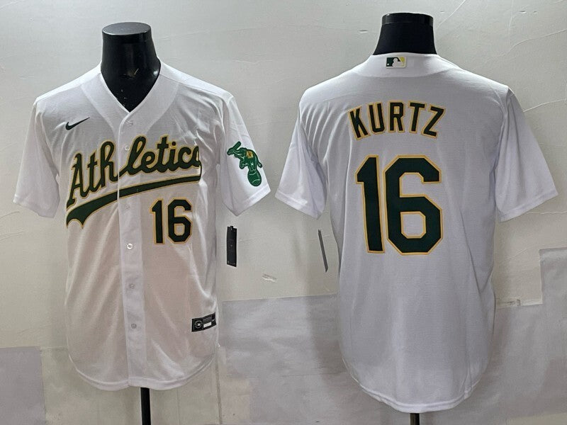 Oakland Athletics #16 Nick Kurtz Athletics Adult Style 1