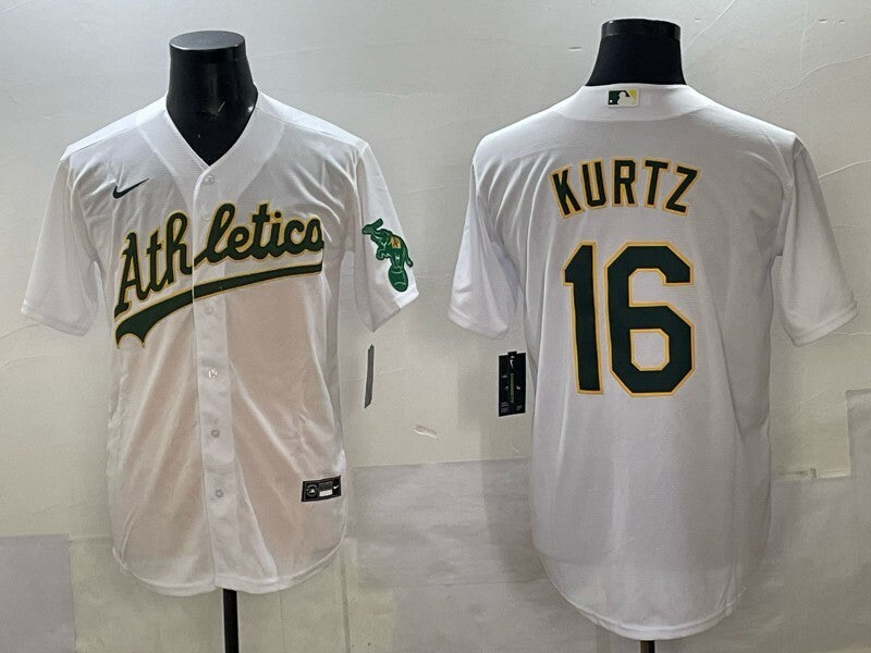 Oakland Athletics #16 Nick Kurtz Athletics Adult Style 2