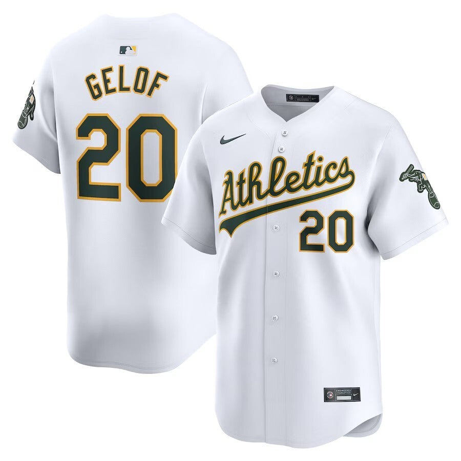 Oakland Athletics #20 Zack Gelof Home Limited Player Jersey - White