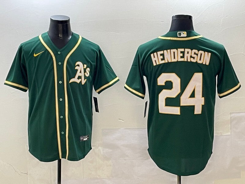 Oakland Athletics #24 Rickey Henderson Athletics Fan Edition Style 2