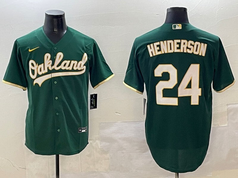 Oakland Athletics #24 Rickey Henderson Athletics Fan Edition Style 4