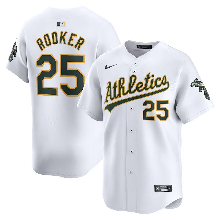 Oakland Athletics #25 Brent Rooker Home Limited Player Jersey - White