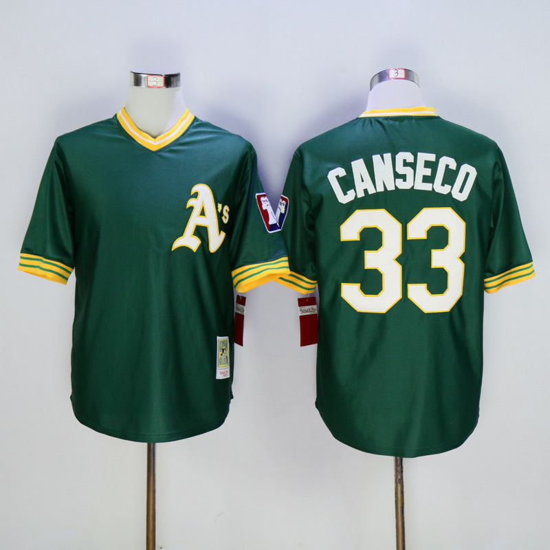Oakland Athletics #33 Athletics 33 Green Retro