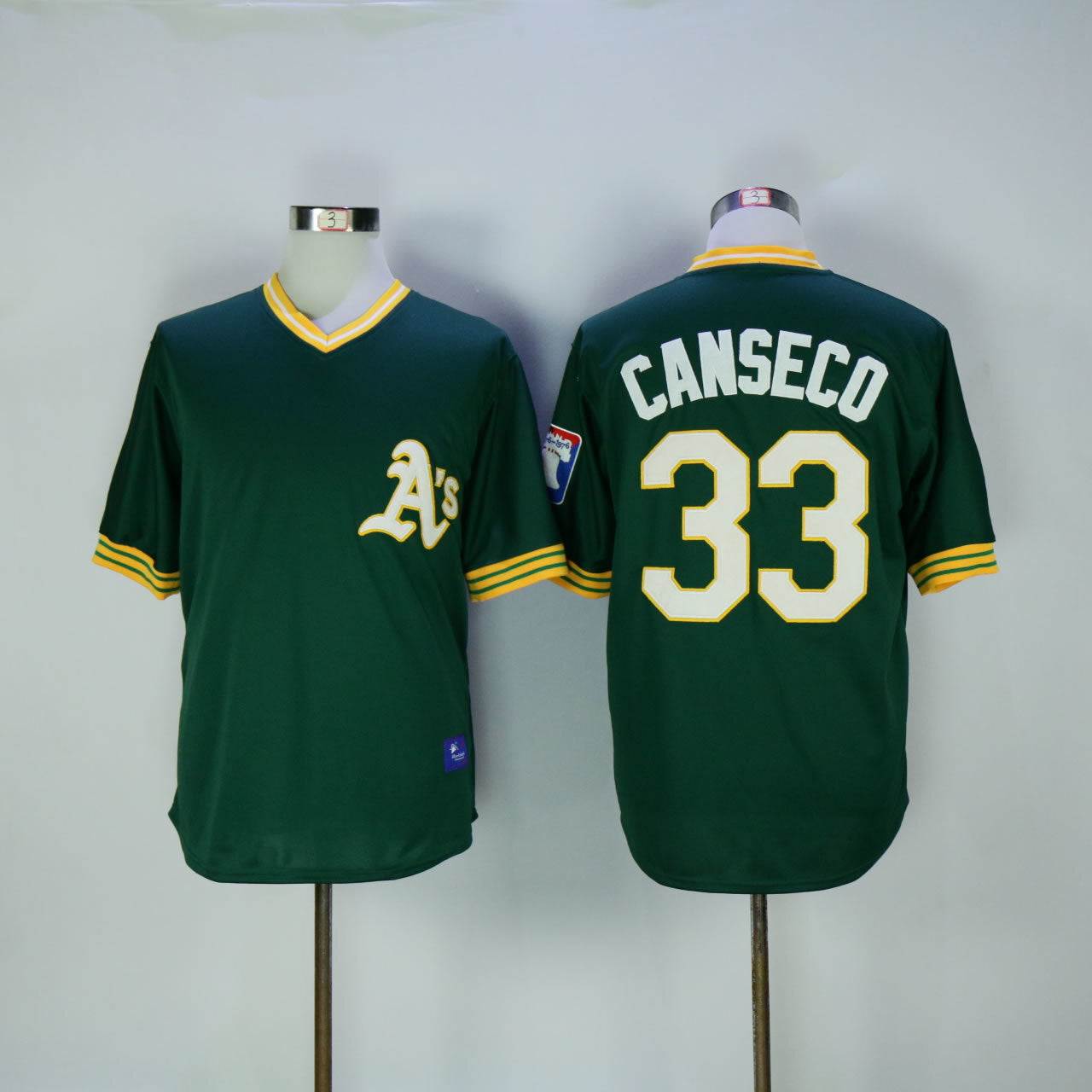 Oakland Athletics #33 Athletics 33 Green Retro Pullover