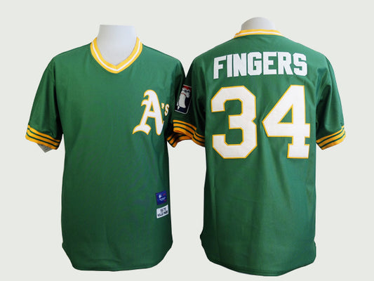 Oakland Athletics #34 Athletics 34 Green
