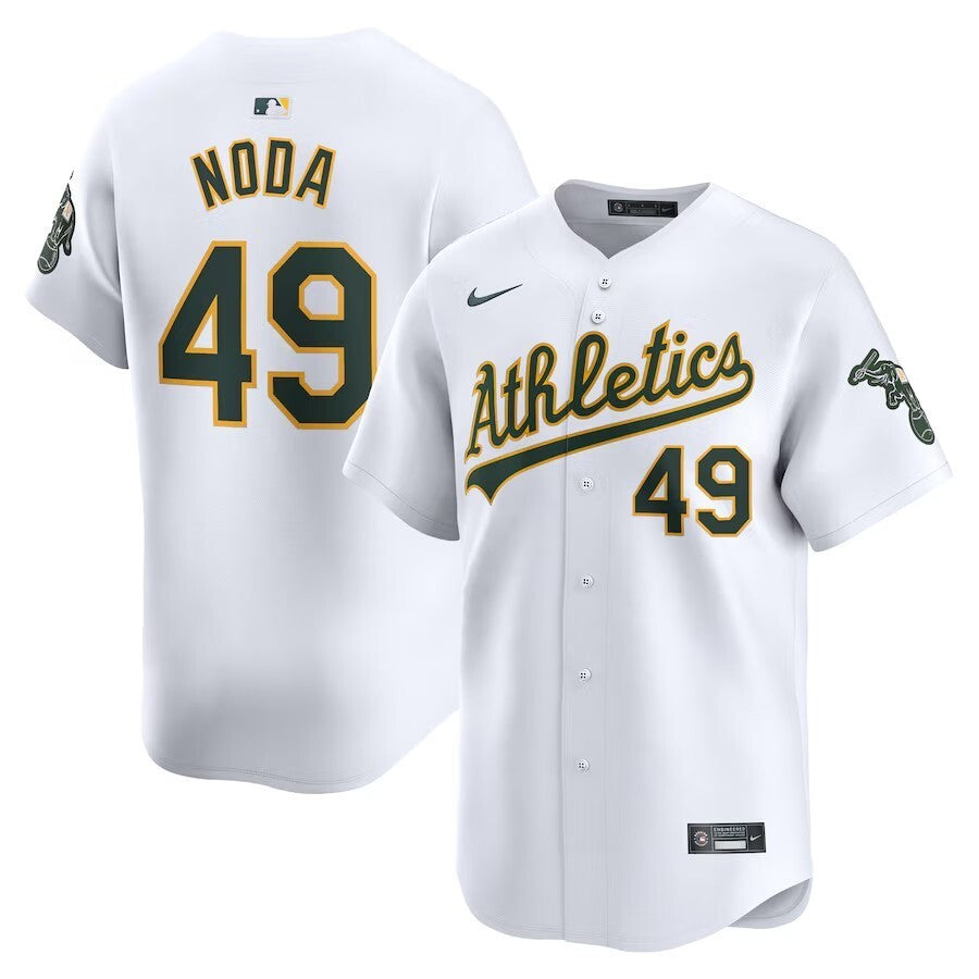 Oakland Athletics #49 Ryan Noda Home Limited Player Jersey - White