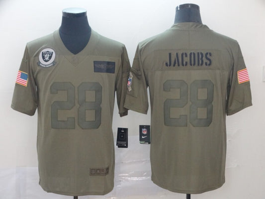 Oakland Raiders 28 Jacobs Black
