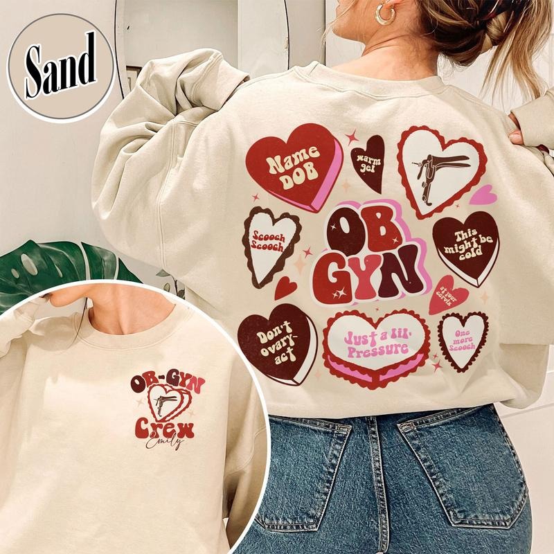 Obgyn Nurse Valentine Sweatshirt,Valentines Day Gynecologist Sweatshirt,Gift for Labor and Delivery Nurse,Obstetrics...