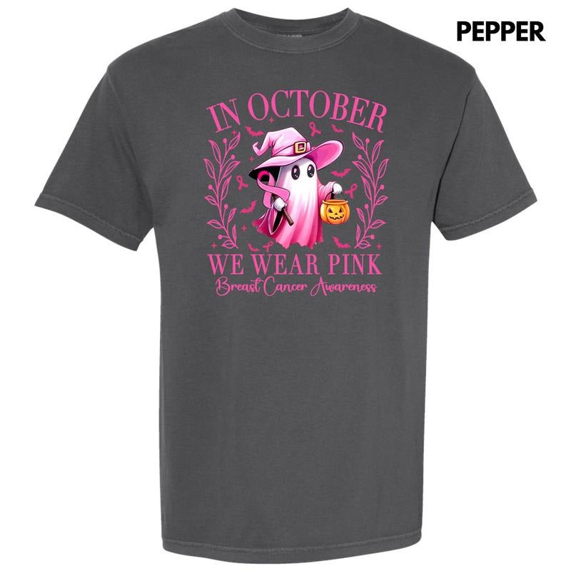October We Wear Pink Comfort Colors T-Shirt 'NLB' Hoodie, Sweatshirt | WearSparks.com