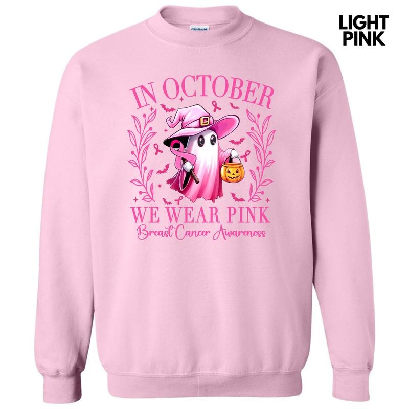 October We Wear Pink Sweatshirt 'NLB' T-Shirts, Hoodie | WearSparks.com