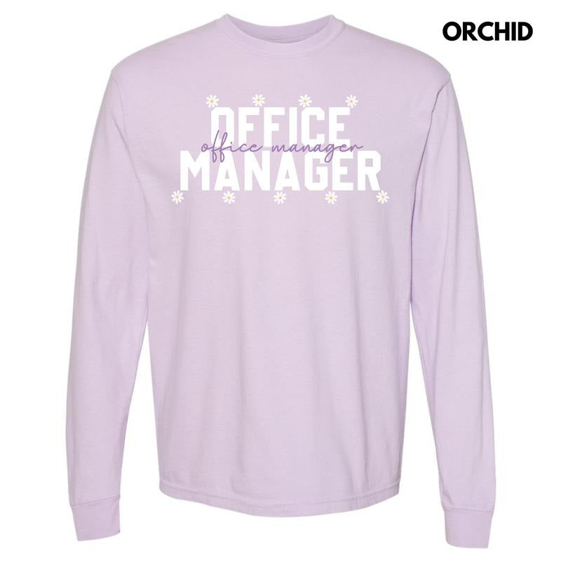 Office Manager Long Sleeve Comfort Colors T-Shirt 'NLB' Hoodie, Sweatshirt | WearSparks.com