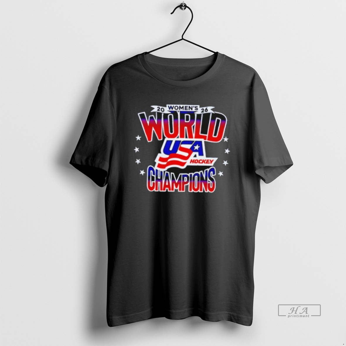 Official 2026 World Usa Hockey Champions Stars Flag T-Shirt, Sweatshirt, Hoodie, Long Sleeve