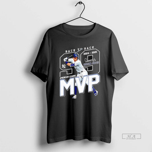 Official Aaron Judge Back To Back 2024 25 American League Mvp T-Shirts, Hoodie, Sweatshirt | WearSparks.com