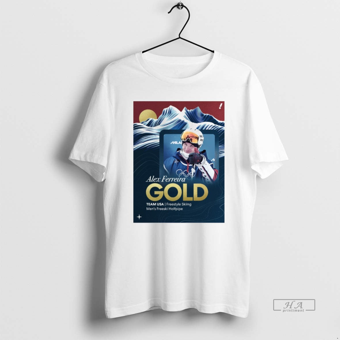 Official Alex Ferreira Gold Team Usa Freestyle Skiing Freeski Halfpipe T-Shirt, Sweatshirt, Hoodie, Long Sleeve