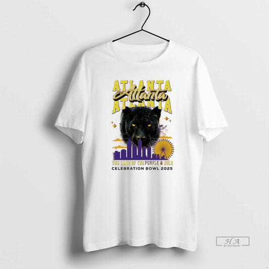 Official Atlanta Celebration Bowl 2025 The Land Of The Purple And Gold Panthers T-Shirts, Hoodie, Sweatshirt | WearSparks.com
