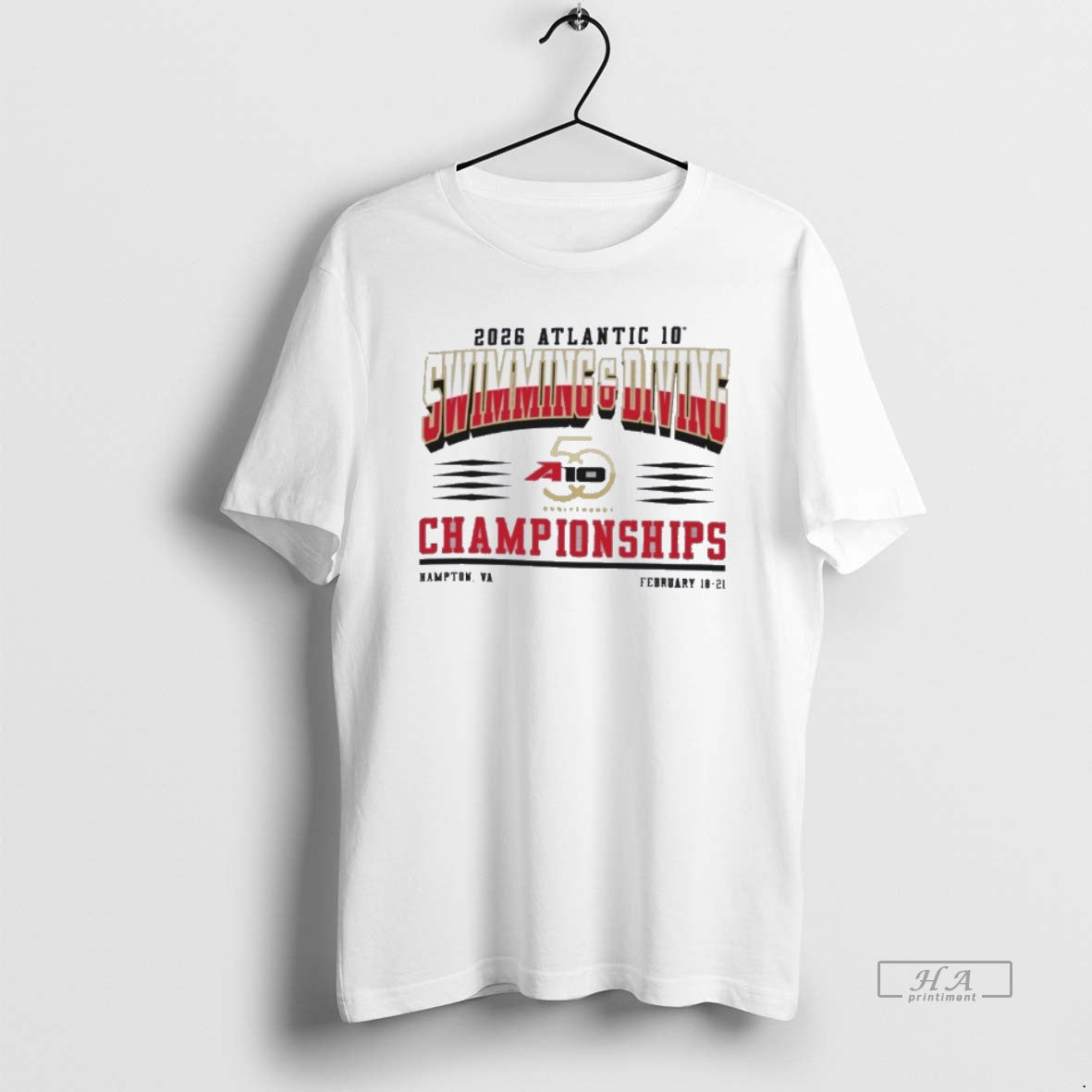Official Atlantic 10 Swimming Diving Championships 2026 T-Shirt, Sweatshirt, Hoodie, Long Sleeve