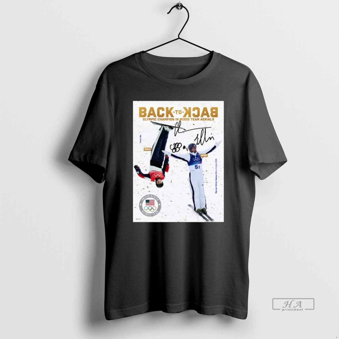 Official Back Back Olympic Champion Mixed Team Aerials Chris Lillis Olympic Winter Games T-Shirt, Sweatshirt, Hoodie, Long Sleeve