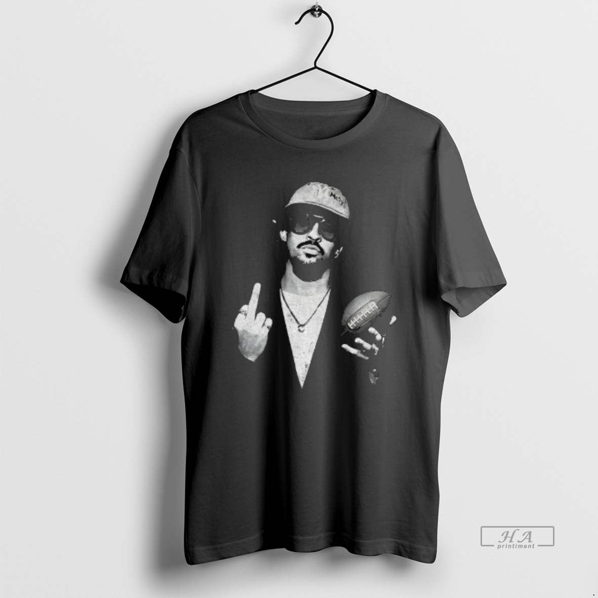 Official Bad Bunny Middle Finger Hip Hop Football Latin Music Inspired Vintage T-Shirts, Hoodie, Sweatshirt | WearSparks.com